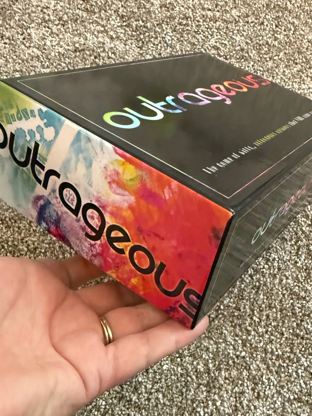 Never played, open box - Outrageous game